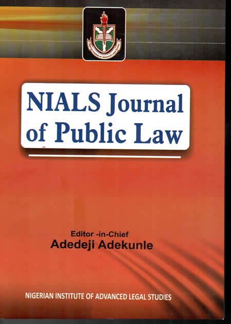 NIALS Journal of Public law  Vol. 1